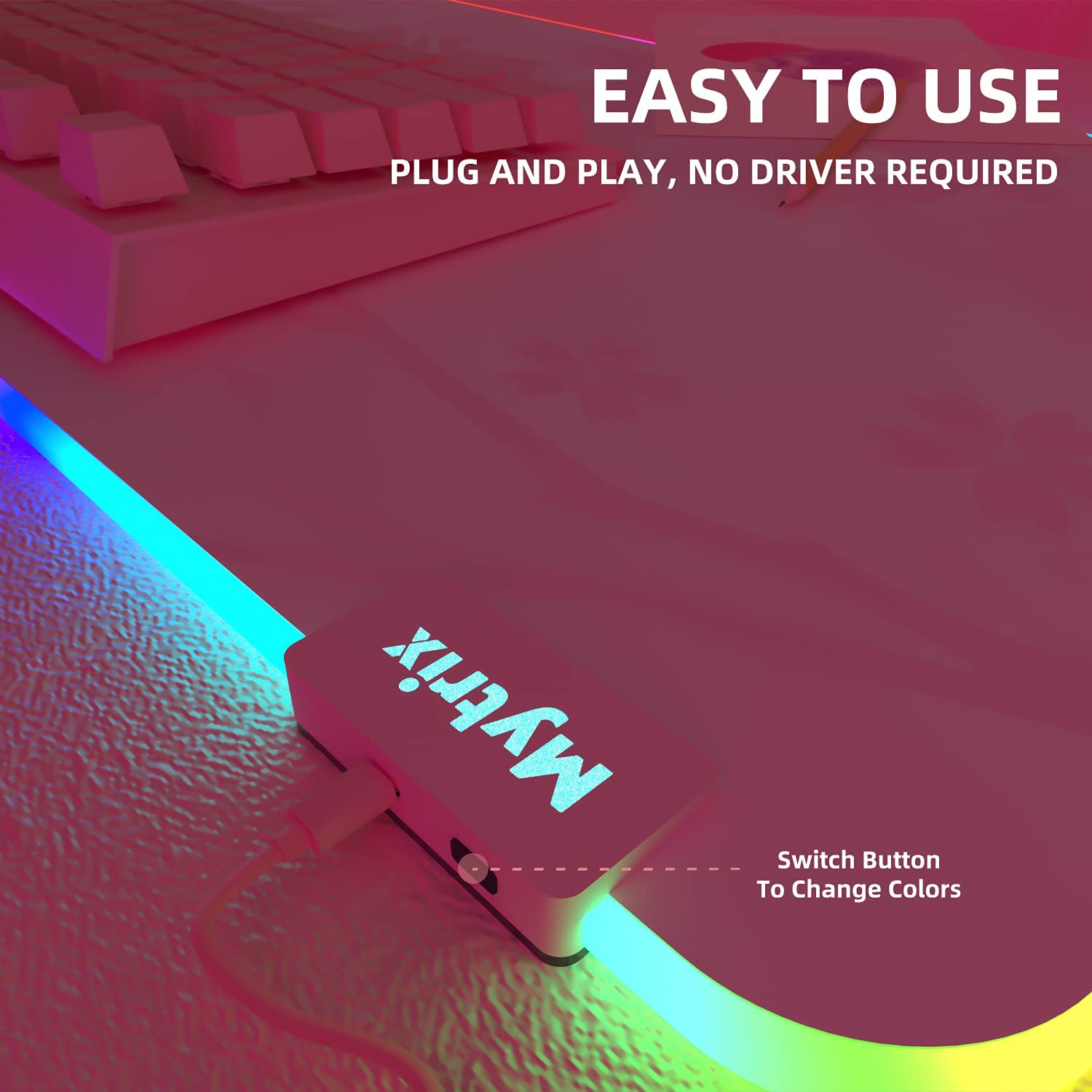 RGB Gaming Mouse Pad, LED Soft Extra Extended Large Office Mouse Pad, Anti-Slip Rubber Base, Computer Keyboard Mouse Mat (31.5 x 12 Inch) Sakura Cherry Blossoms Pink RGB Gaming Mouse Pad, LED Soft Extra Extended Large Office Mouse Pad, Anti-Slip Rubber Base, Computer Keyboard Mouse Mat (31.5 x 12 Inch) Sakura Cherry Blossoms Pink